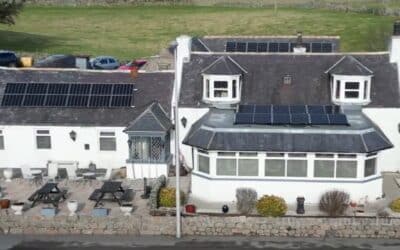 Commercial Solar Panel Installation for the Garlogie Inn, Aberdeenshire