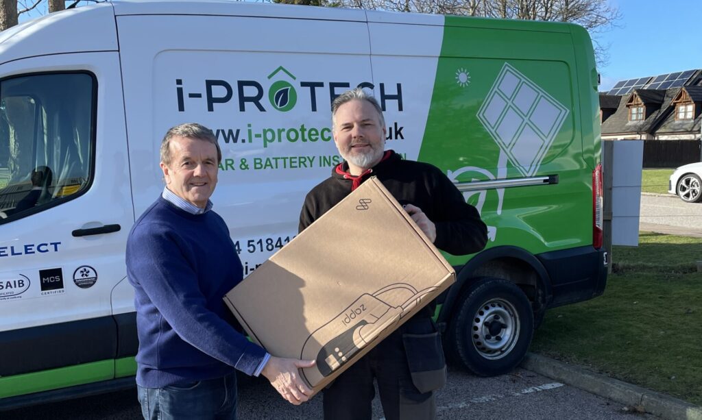 Competition winner with free EV charger