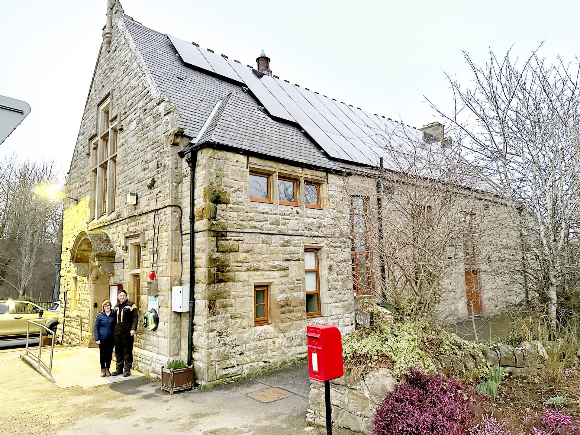 Committee in front of Drummuir Community Hall