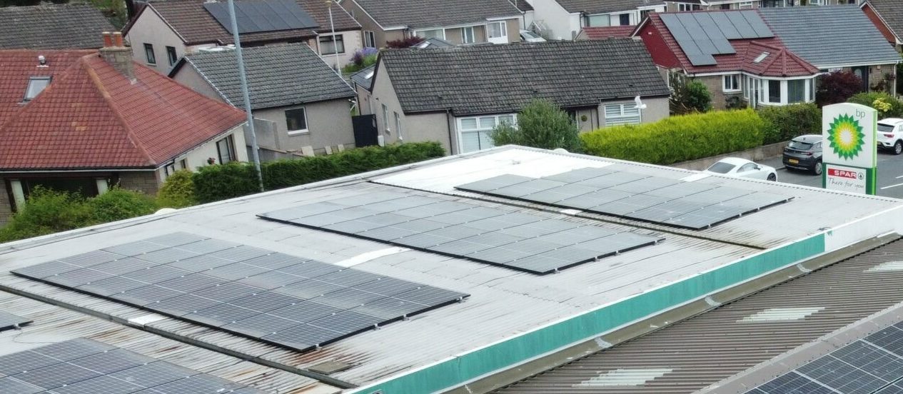 Westhill Garage solar panels